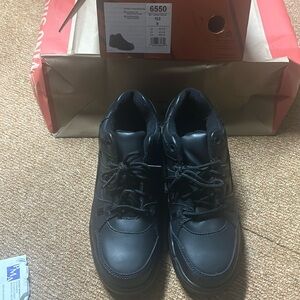 new redwing oxford black work shoes 10 M. see pics